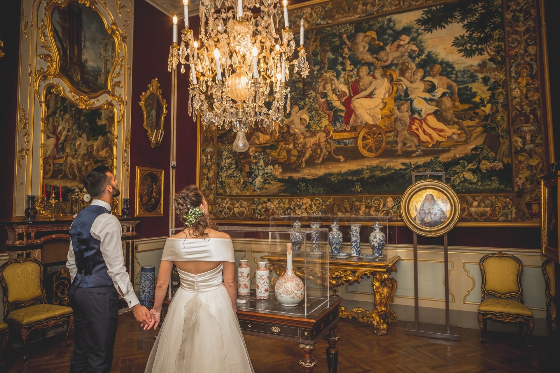 Matrimonio in sala arazzi