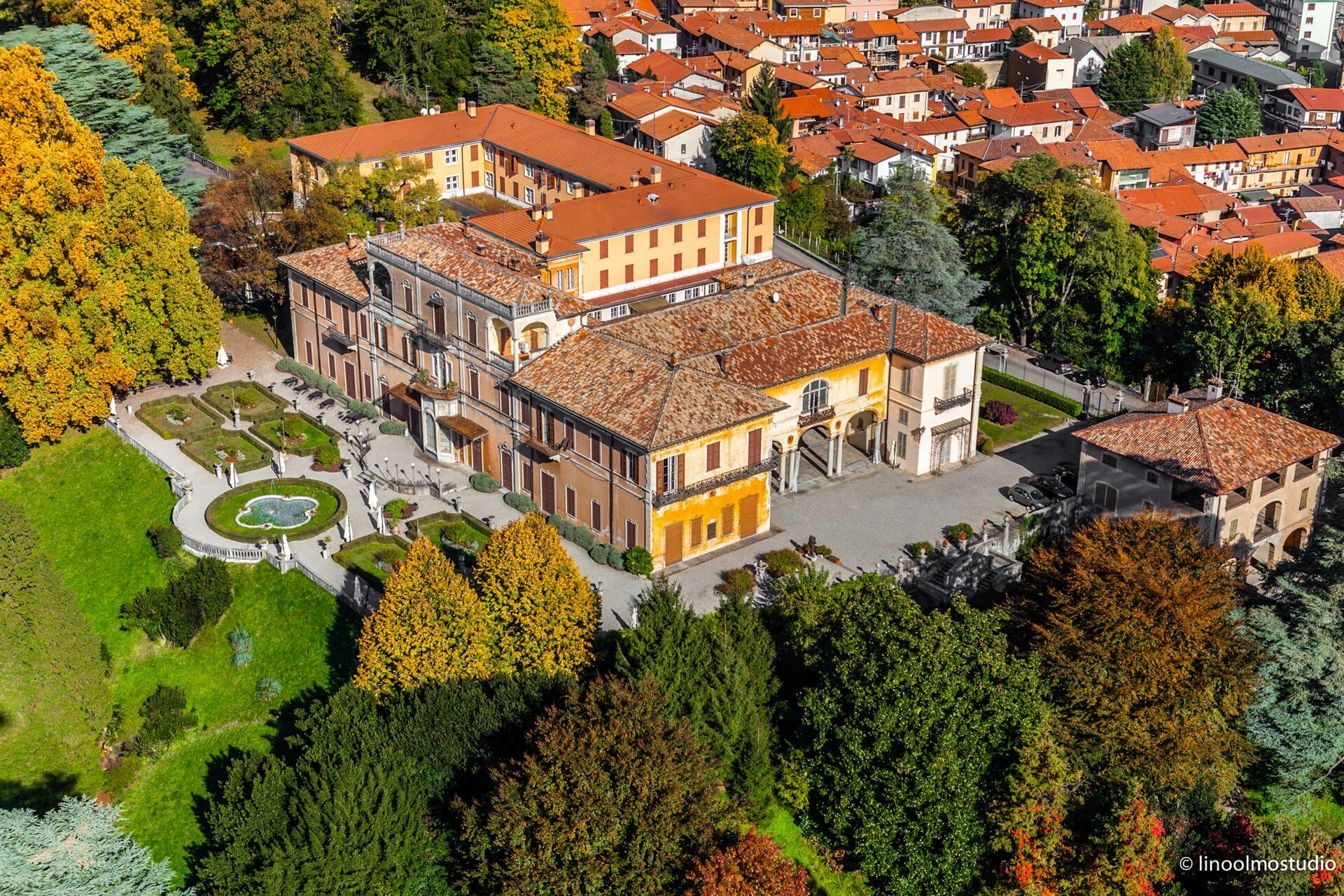 Villa Cagnola dall'alto