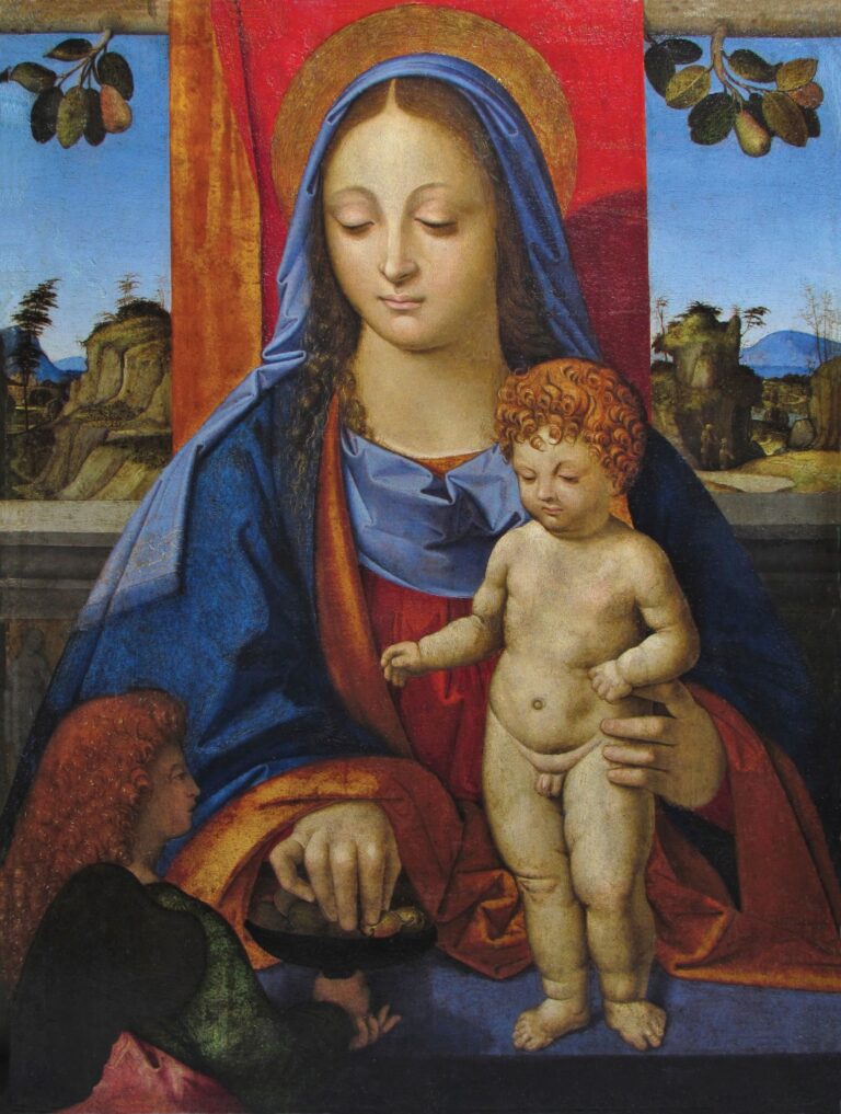 Madonna_col_bambino e un angelo_giovanni agostino da Lodi