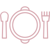 Banquet icon pink