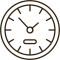 Clock icon dark