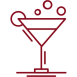 Cocktail icon red