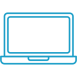 Laptop icon blue