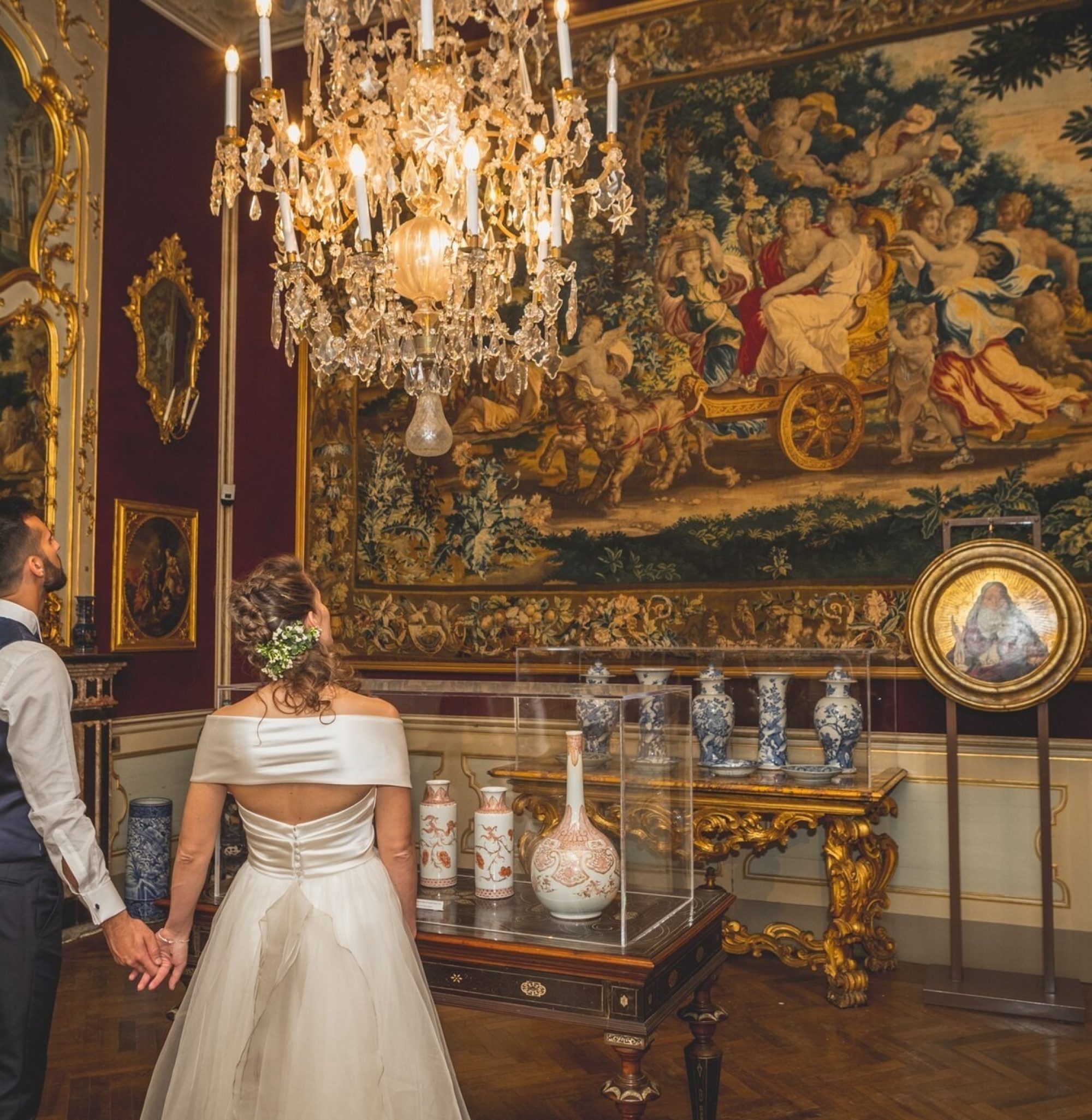 Matrimonio in sala arazzi